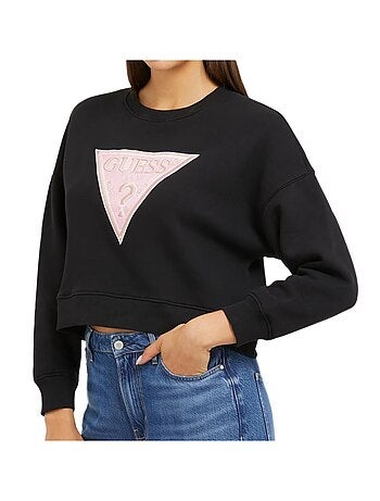 Felpa Donna Guess con Triangolo Lurex