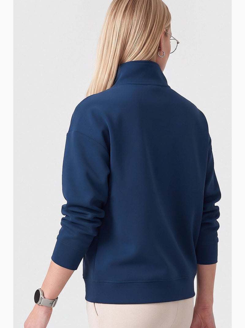 Felpa donna tommy Blu marino - Kiabi