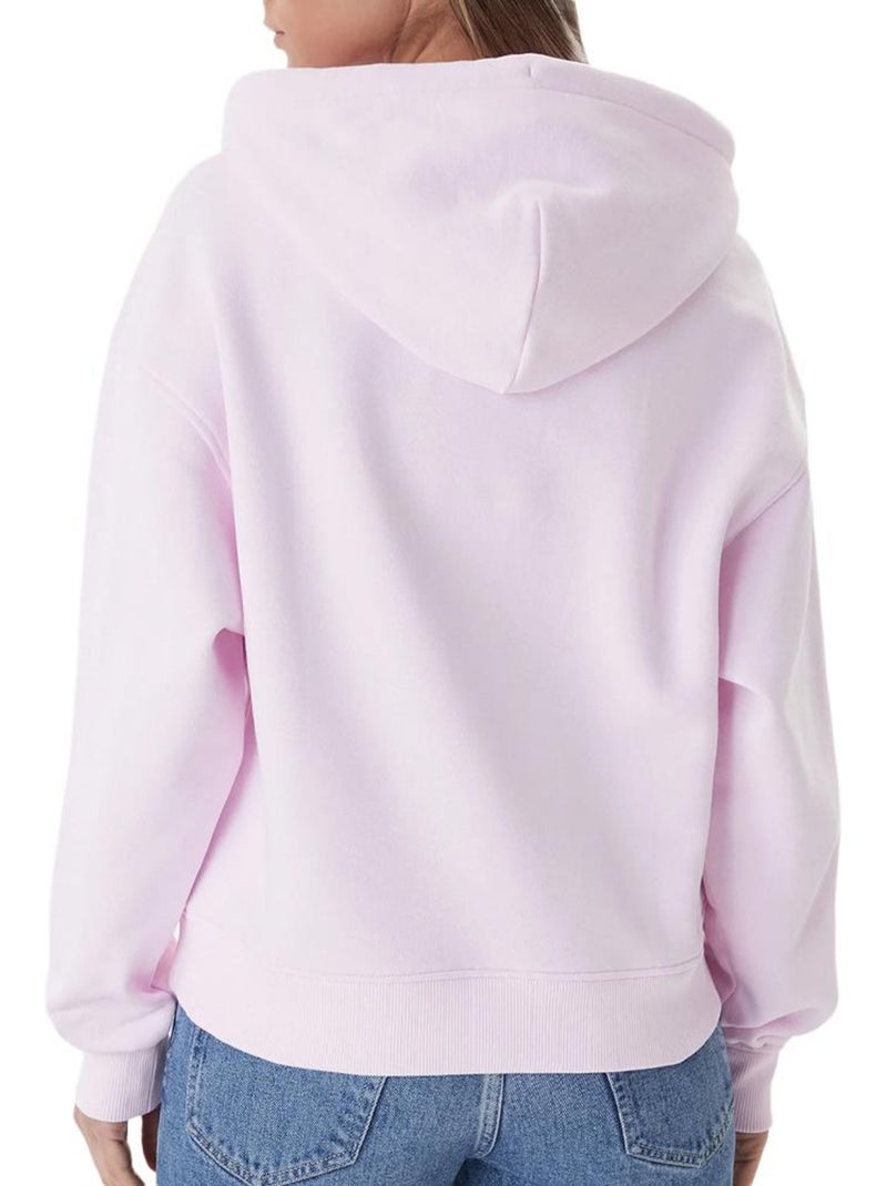 Felpa donna tommy hilfiger con logo Rosa - Kiabi