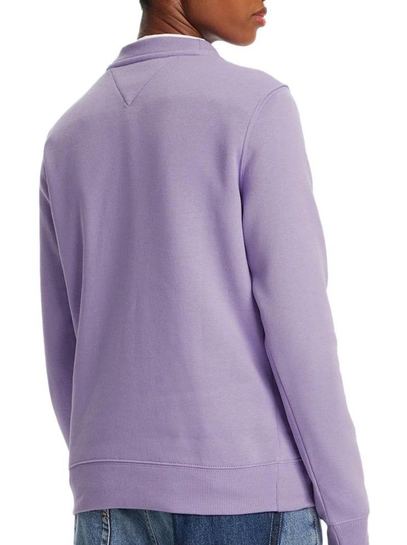 Felpa Donna Tommy Hilfiger Flag Crew Viola - Kiabi