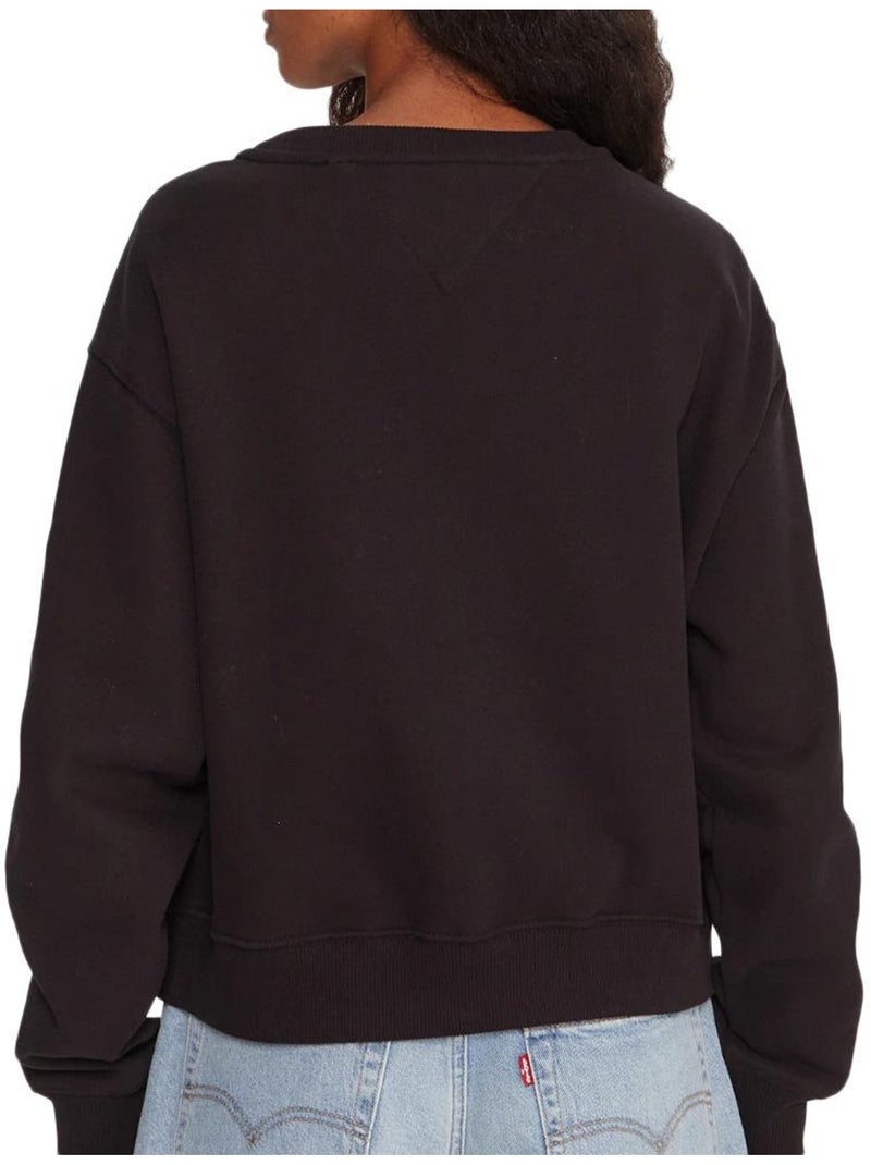 Felpa Donna Tommy Hilfiger Nero - Kiabi