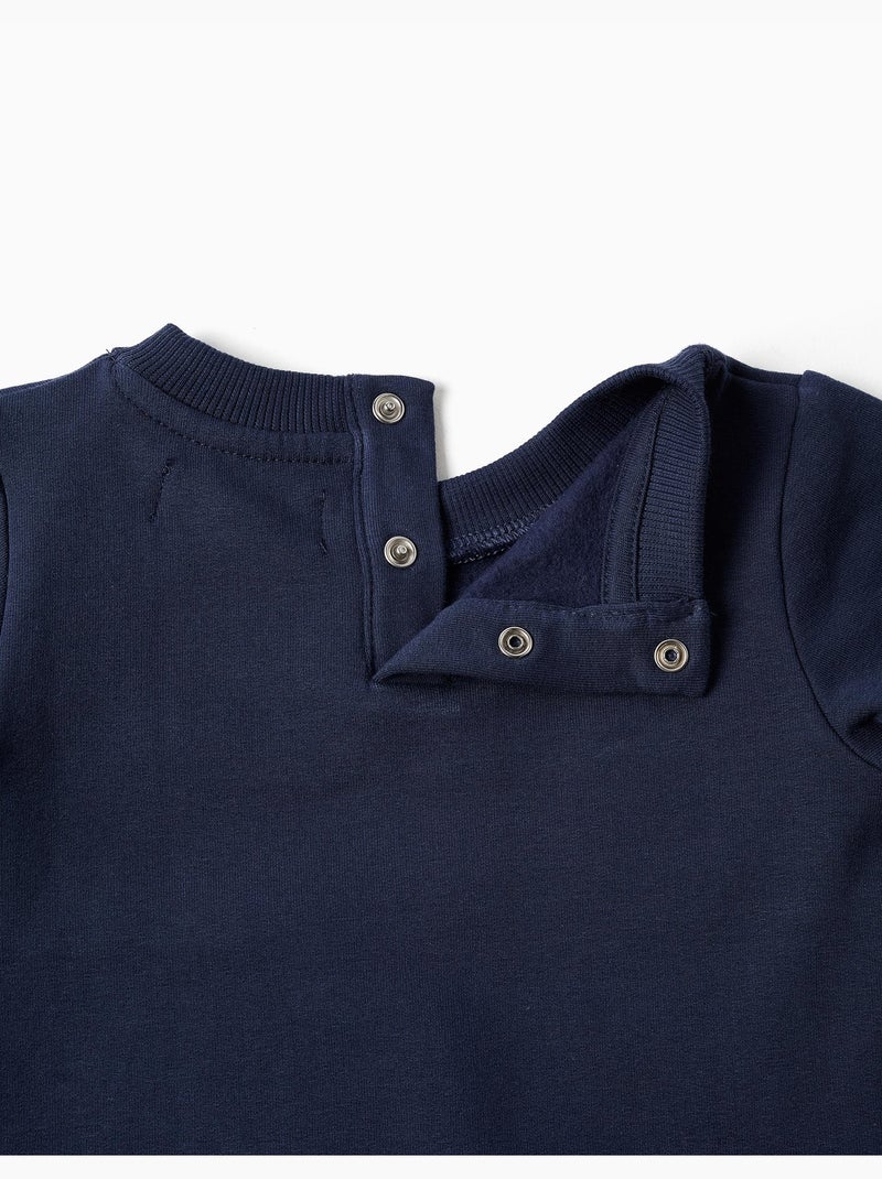 Felpa e pantaloni da jogging in tessuto spazzolato Blu scuro - Kiabi