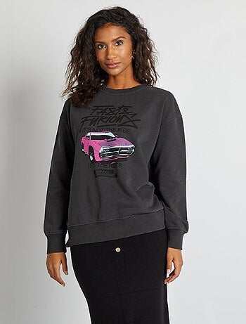 Felpa 'Fast & Furious' stile vintage