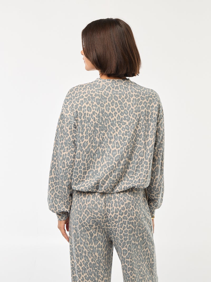 Felpa fit palla Beige - Kiabi