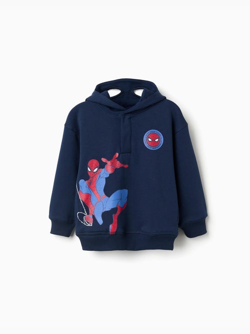 Felpa foderata con cappuccio e stampe di Spider-Man - Kiabi