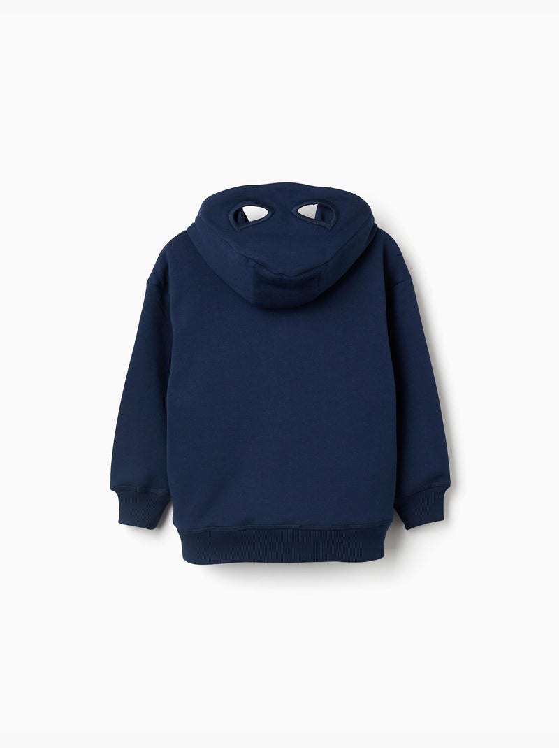 Felpa foderata con cappuccio e stampe di Spider-Man Blu scuro - Kiabi