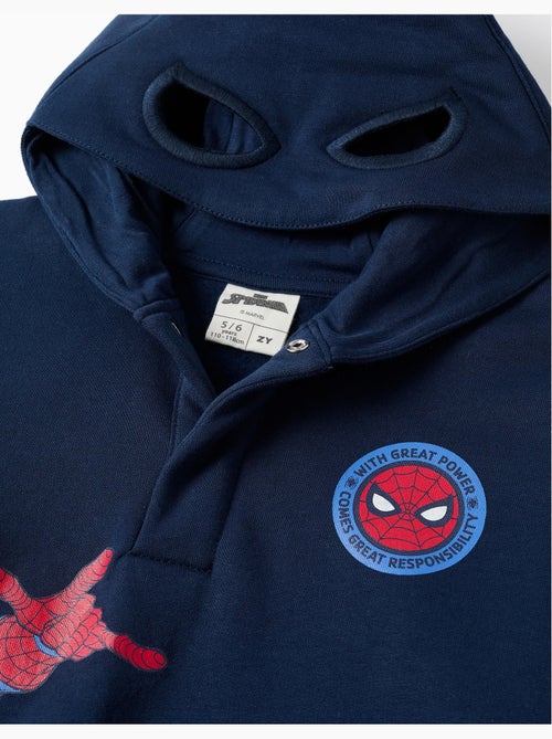 Felpa foderata con cappuccio e stampe di Spider-Man - Kiabi