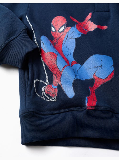 Felpa foderata con cappuccio e stampe di Spider-Man - Kiabi