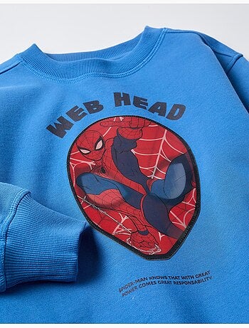 Felpa foderata con stampa lenticolare di Spider-Man
