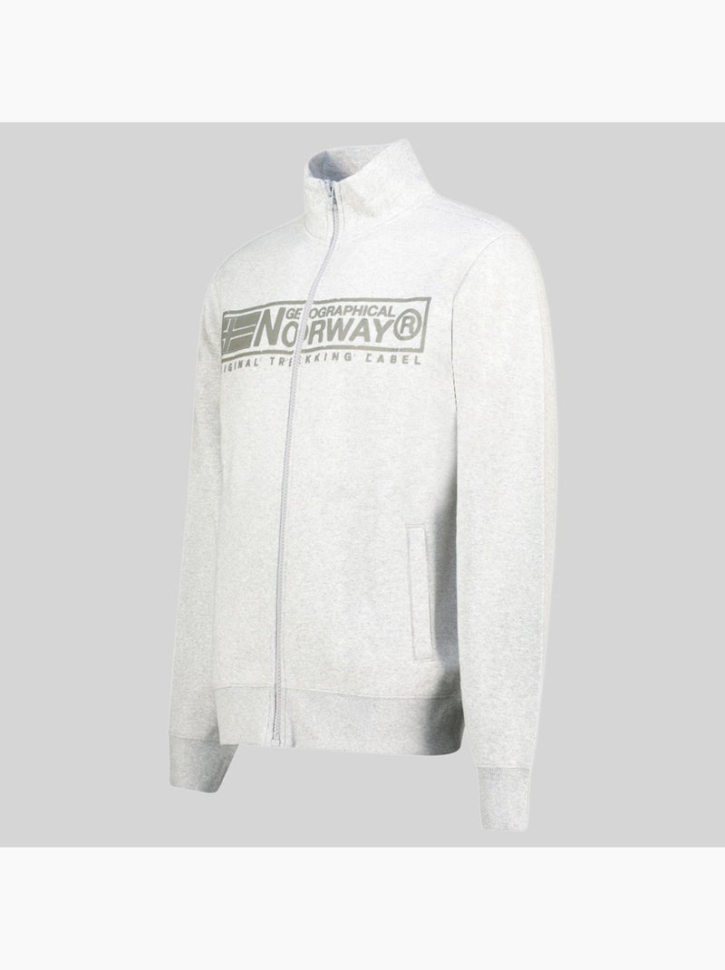 Felpa gantoine fz – geographical norway Grigio chiaro - Kiabi