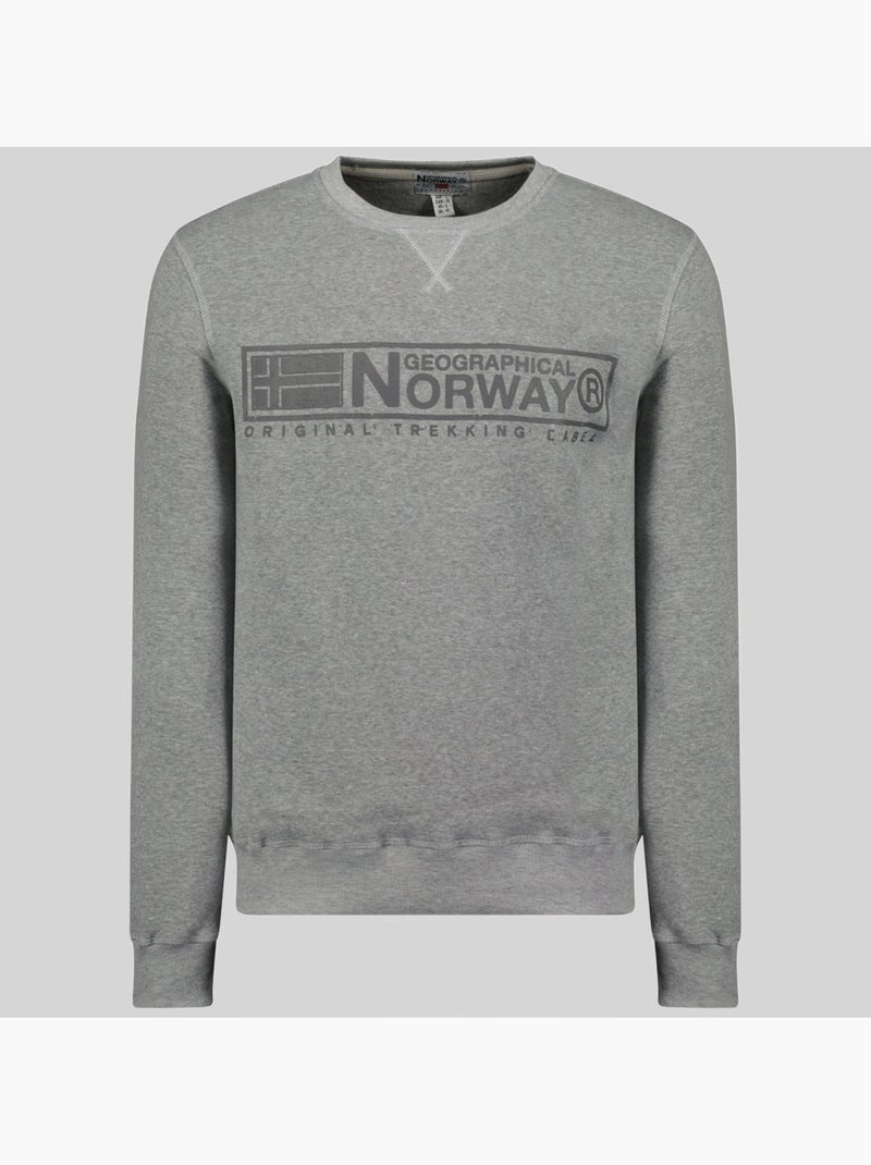 Felpa gantoine – geographical norway Grigio chiaro - Kiabi