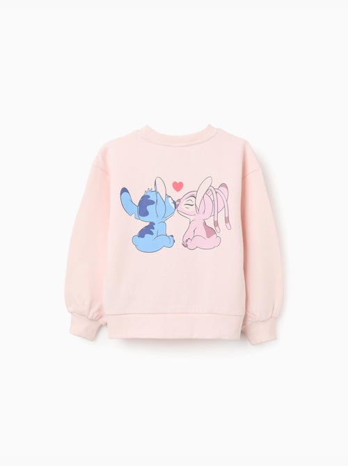 Felpa garzata con stampe di stitch & angel - Kiabi