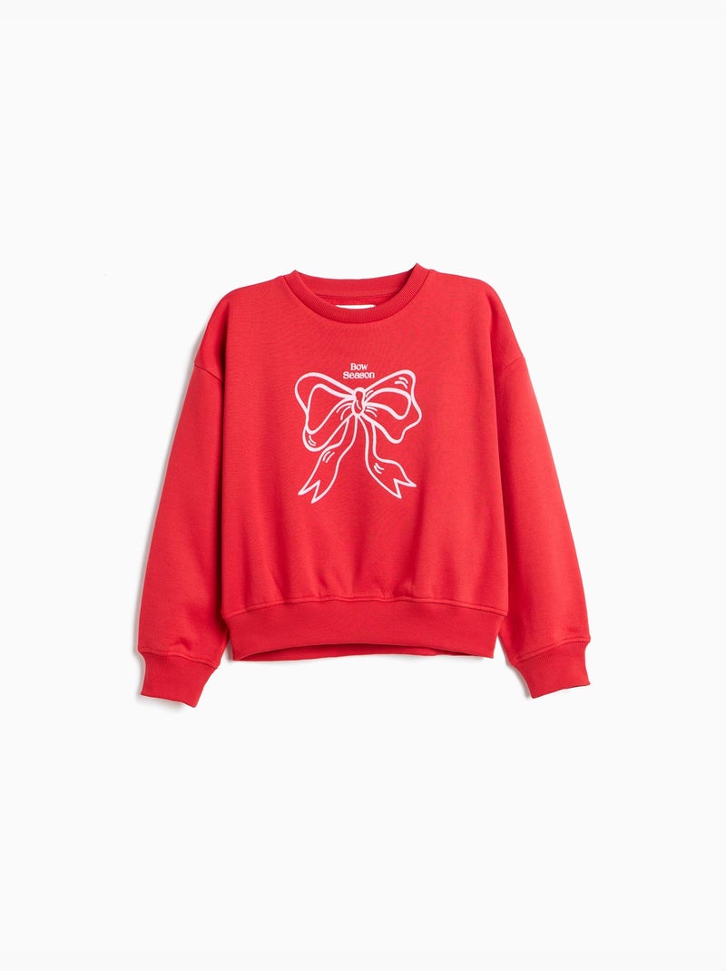 Felpa garzata, mo fashion Rosso - Kiabi