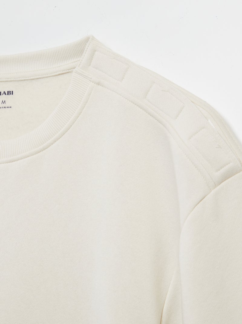 Felpa girocollo - collezione facile da indossare BIANCO - Kiabi