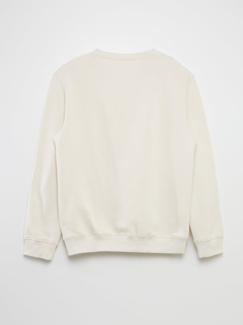 Felpa girocollo - collezione facile da indossare BIANCO - Kiabi