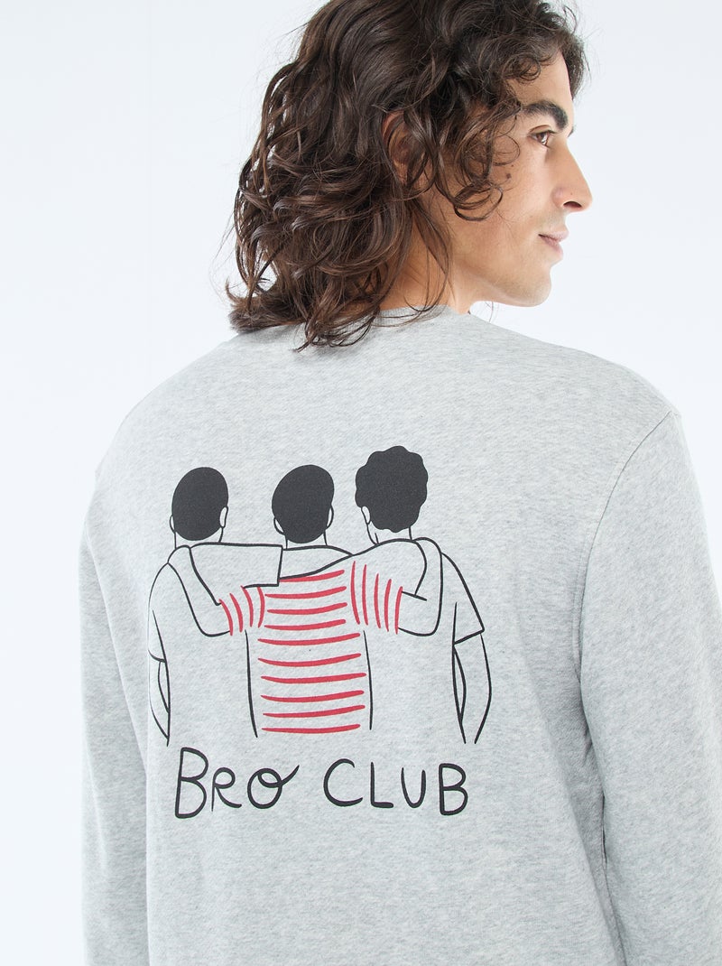 Felpa girocollo 'Agathe Sorlet x Kiabi' - San Valentino Grigio - Kiabi