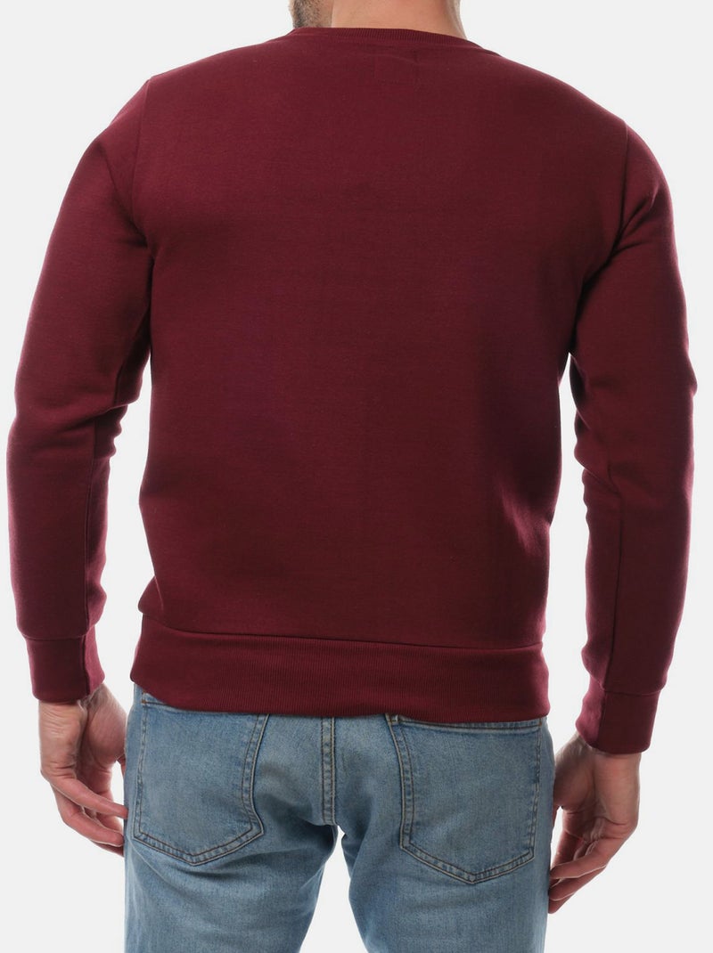 Felpa girocollo Bordeaux - Kiabi