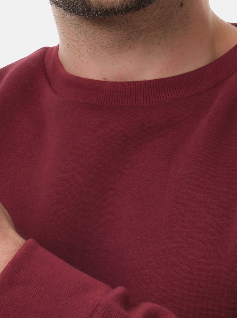 Felpa girocollo Bordeaux - Kiabi