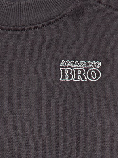 Felpa girocollo brother and sister - Kiabi