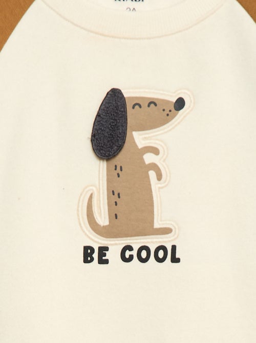 Felpa girocollo con decorazioni - Kiabi