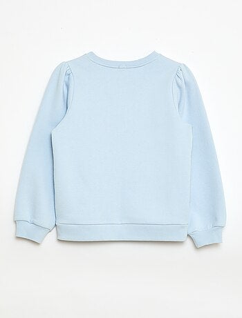 Felpa girocollo con motivo a cordoncino