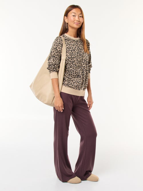 Felpa girocollo con stampa - Kiabi