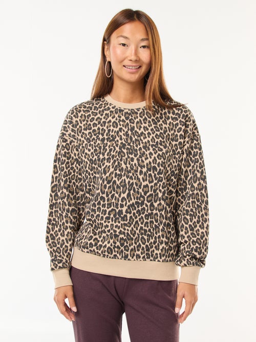 Felpa girocollo con stampa - Kiabi