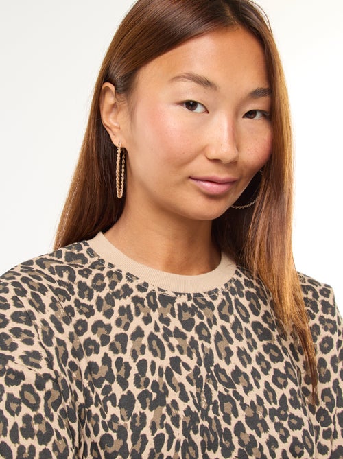 Felpa girocollo con stampa - Kiabi