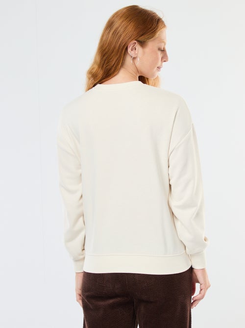 Felpa girocollo con stampa - Kiabi