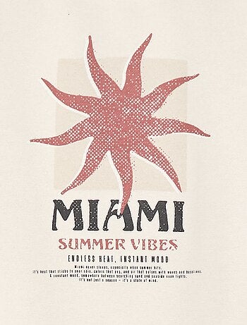 Felpa girocollo con stampa