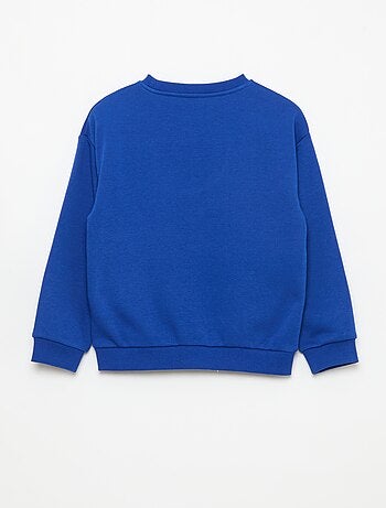 Felpa girocollo con stampa