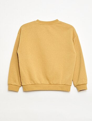 Felpa girocollo con stampa