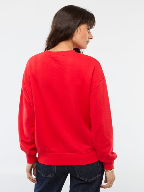 Felpa girocollo con stampa - Kiabi