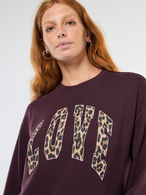 Felpa girocollo con stampa - Kiabi