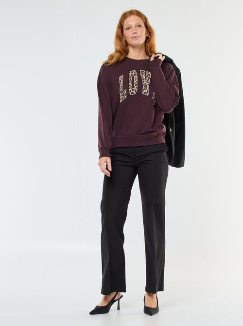 Felpa girocollo con stampa - Kiabi