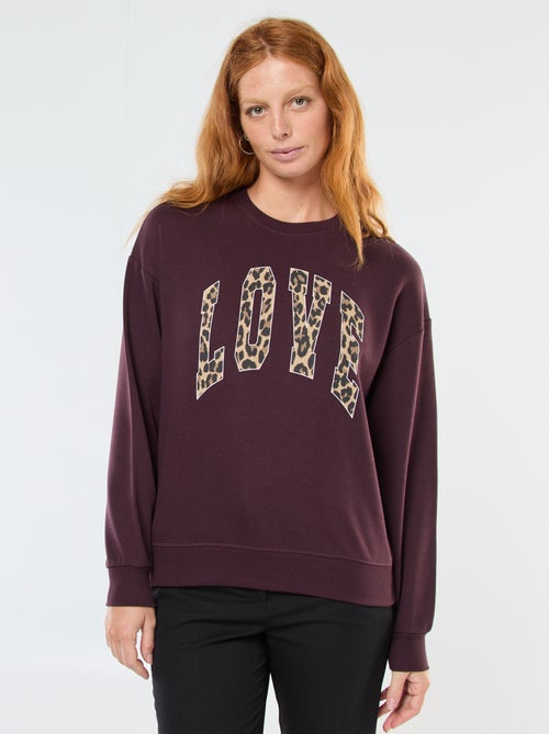 Felpa girocollo con stampa - Kiabi