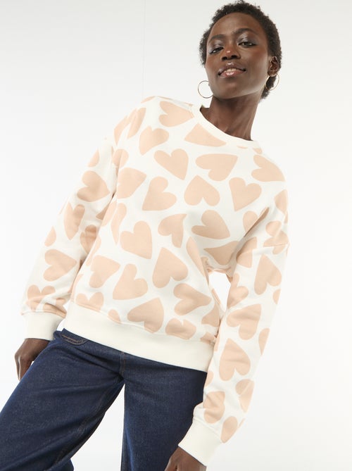 Felpa girocollo fantasia - Kiabi Felpa girocollo fantasia - Kiabi