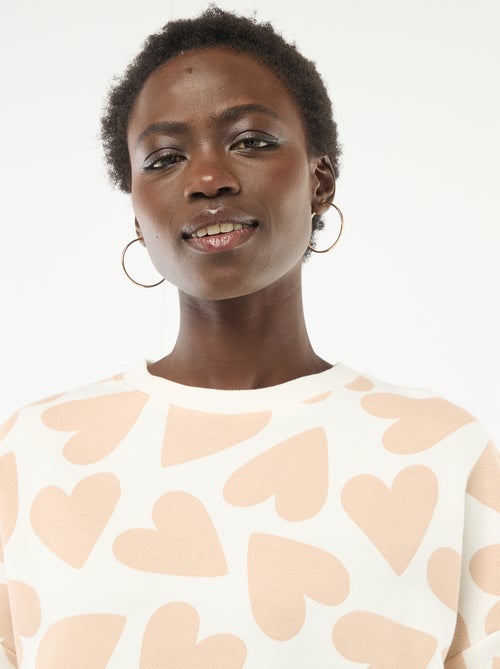 Felpa girocollo fantasia - Kiabi Felpa girocollo fantasia - Kiabi