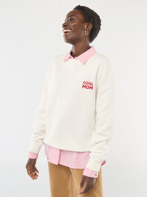 Felpa girocollo fantasia - Kiabi Felpa girocollo fantasia - Kiabi