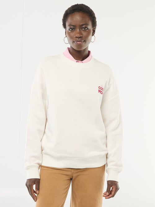 Felpa girocollo fantasia - Kiabi Felpa girocollo fantasia - Kiabi