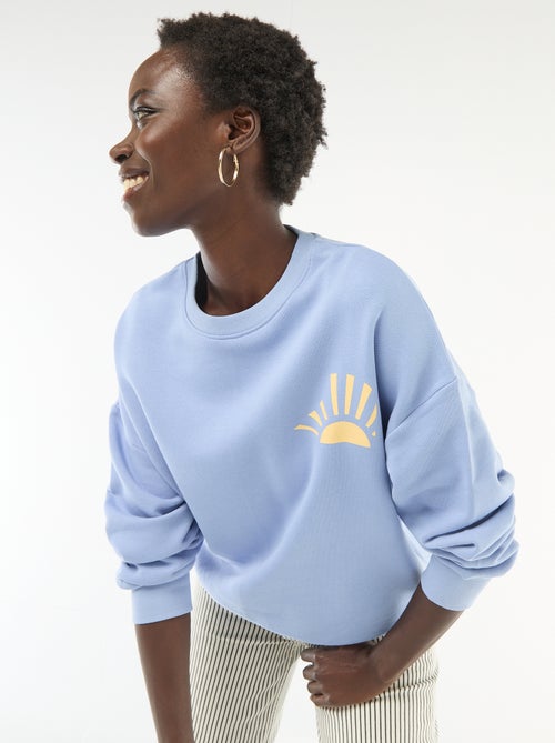 Felpa girocollo fantasia - Kiabi Felpa girocollo fantasia - Kiabi