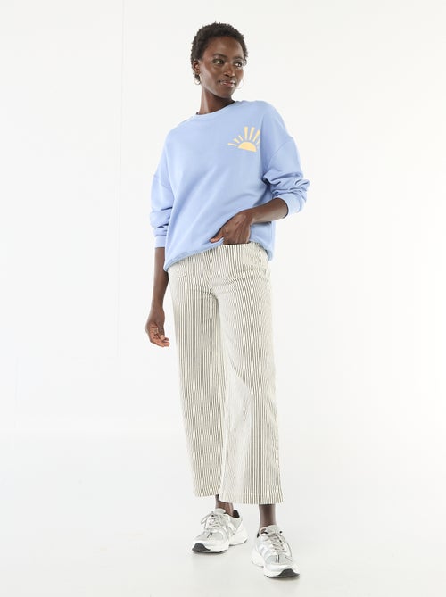 Felpa girocollo fantasia - Kiabi Felpa girocollo fantasia - Kiabi