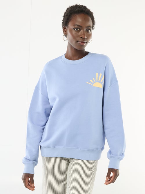 Felpa girocollo fantasia - Kiabi Felpa girocollo fantasia - Kiabi