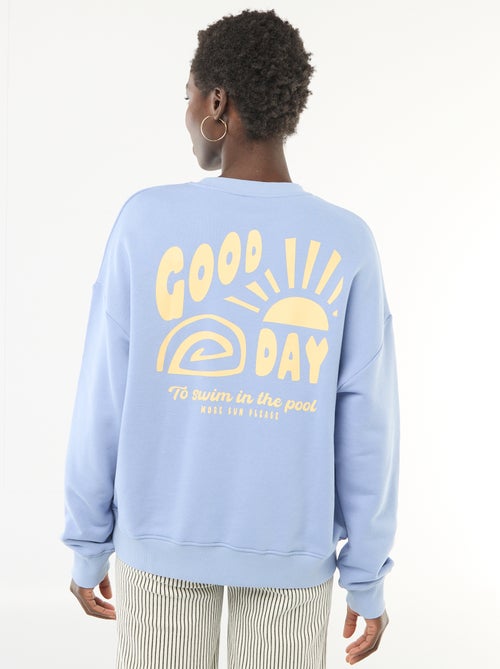 Felpa girocollo fantasia - Kiabi Felpa girocollo fantasia - Kiabi