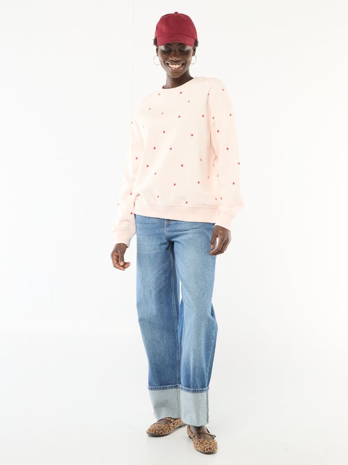 Felpa girocollo fantasia - Kiabi Felpa girocollo fantasia - Kiabi