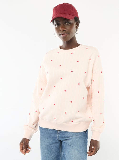 Felpa girocollo fantasia - Kiabi Felpa girocollo fantasia - Kiabi