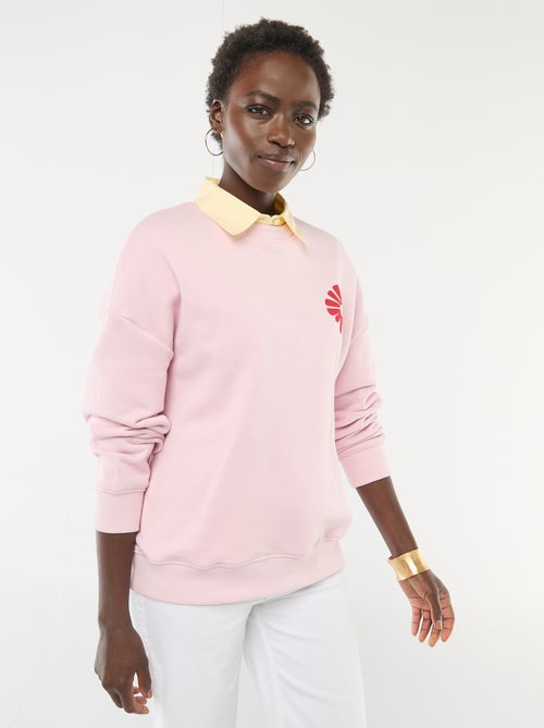 Felpa girocollo fantasia - Kiabi Felpa girocollo fantasia - Kiabi