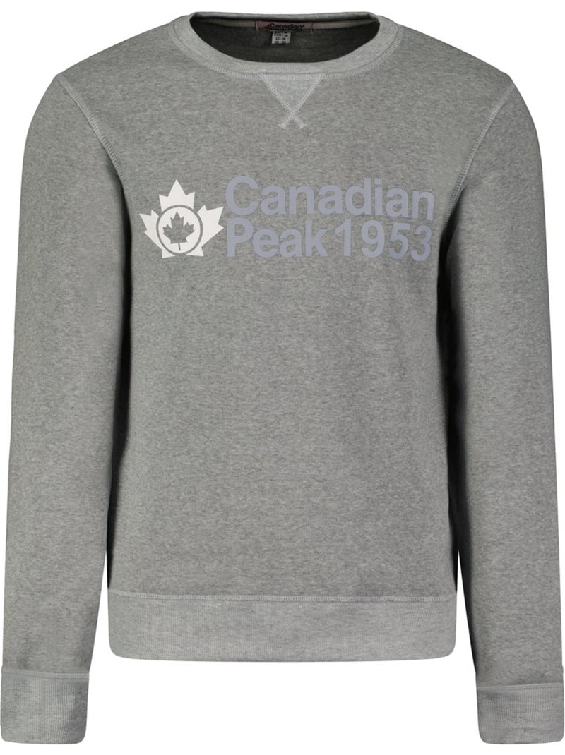 Felpa girocollo ganteak – canadian peak Grigio chiaro - Kiabi