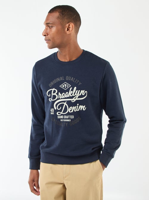 Felpa girocollo in cotone - Kiabi