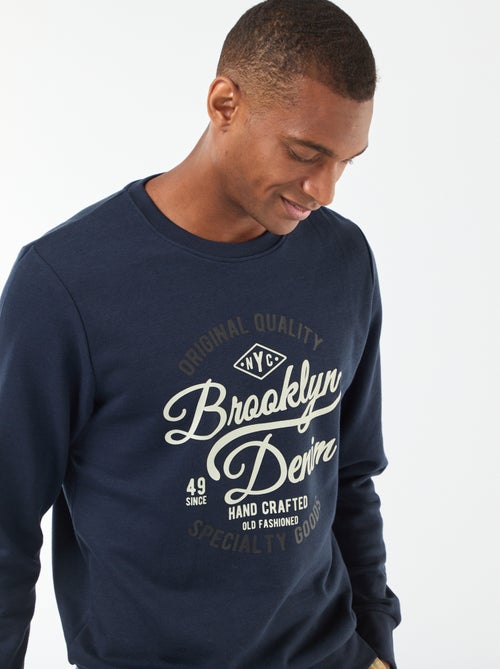 Felpa girocollo in cotone - Kiabi